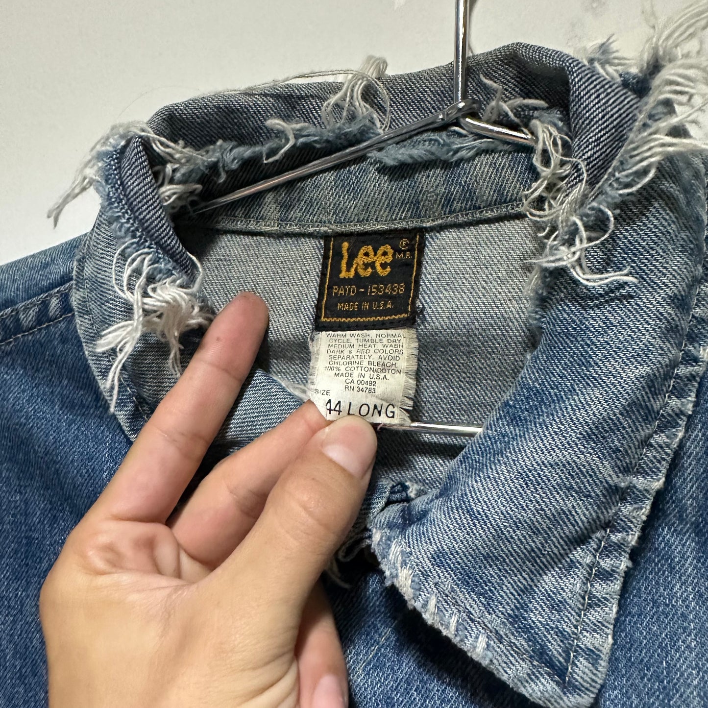 1980s denim lee jacket