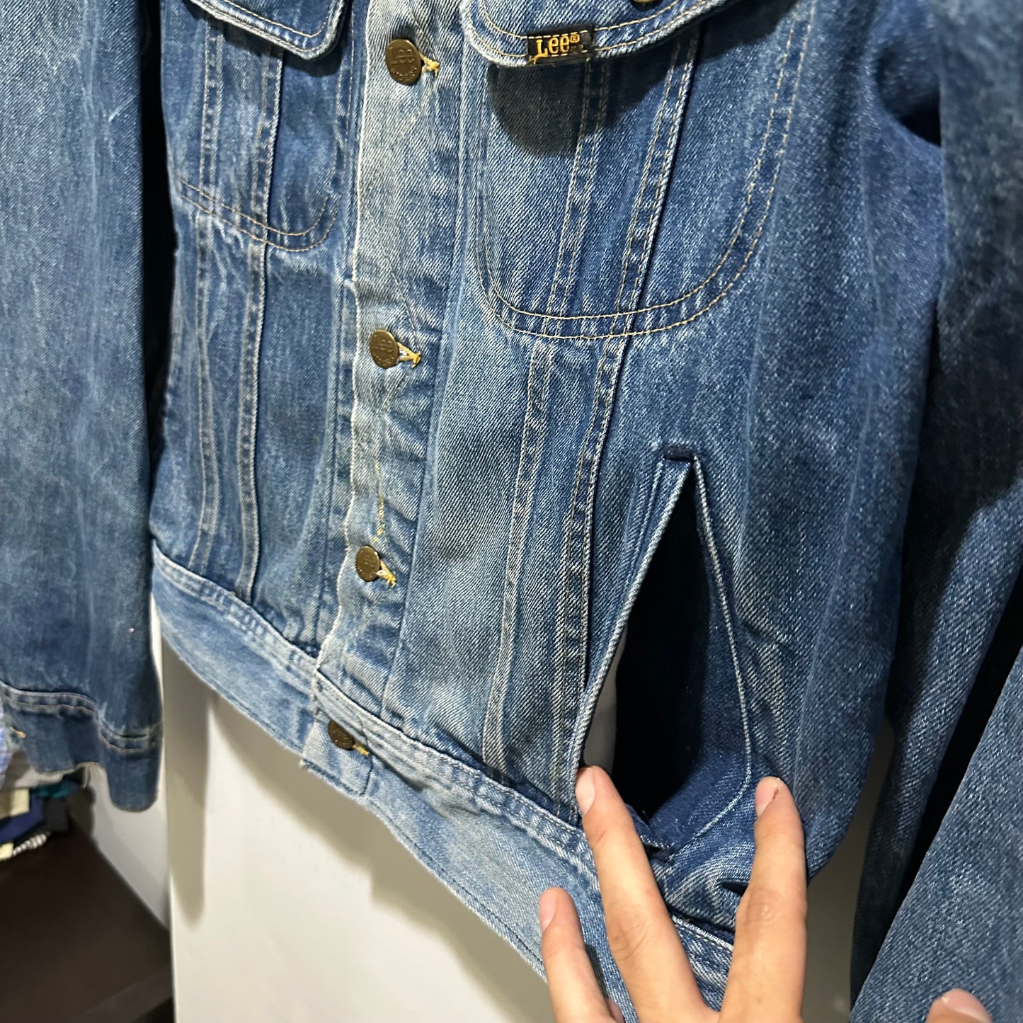 1980s denim lee jacket