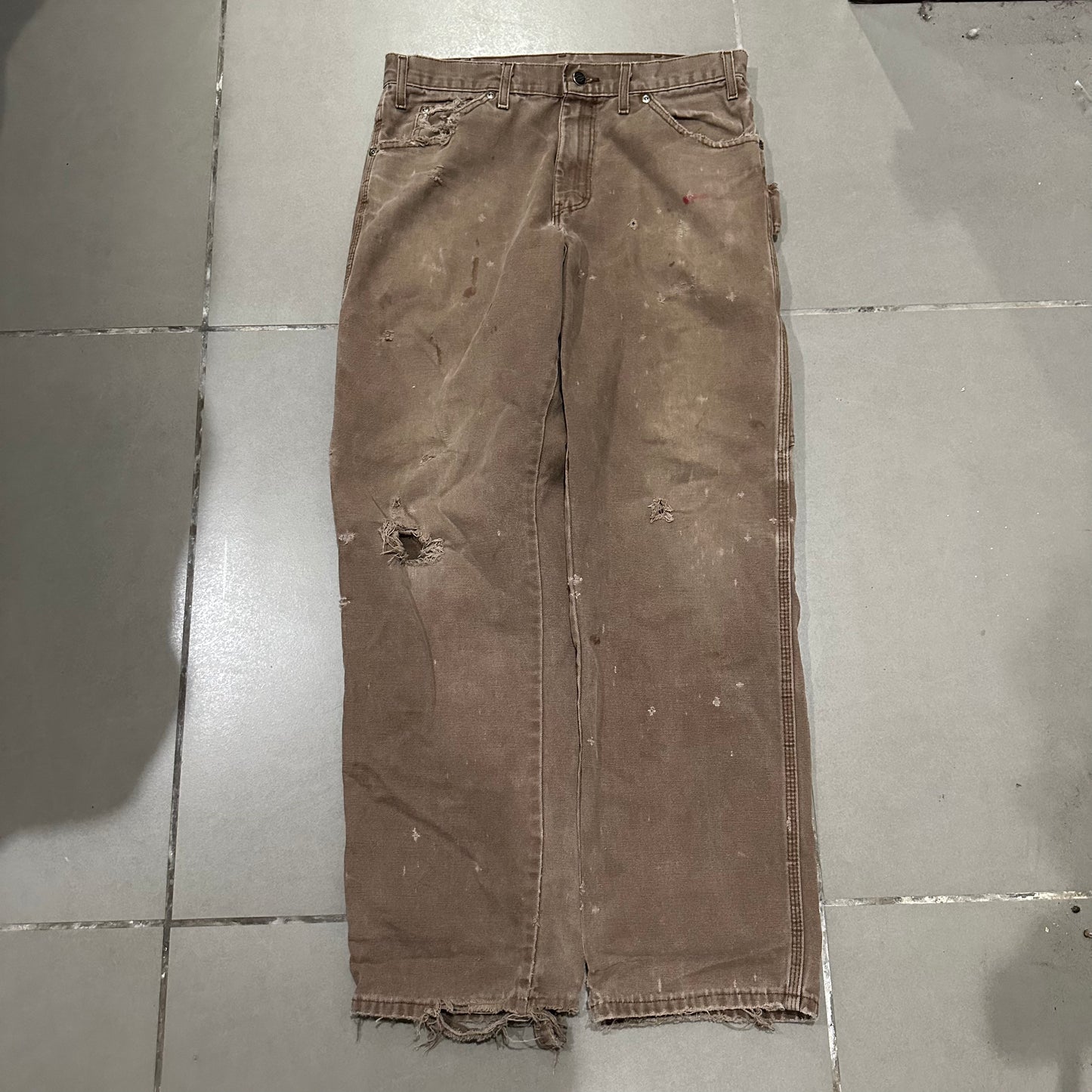 Brown dickies work wear pants