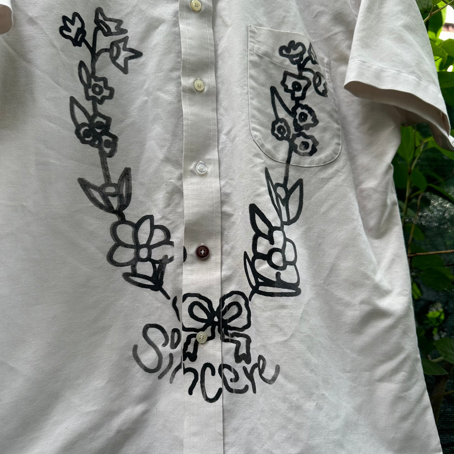 sincere screenprint shirt