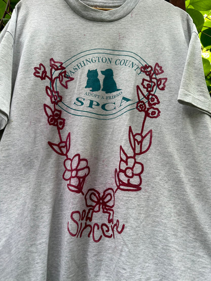 sincere screenprint shirt